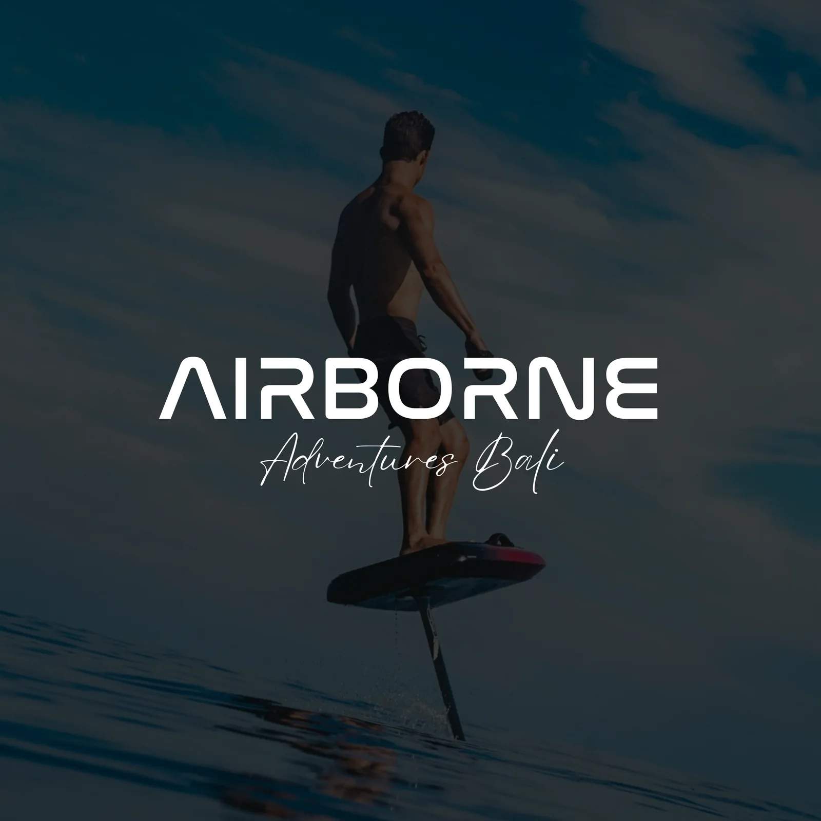 Airborne eFoil Tours Bali eFoil session on the water