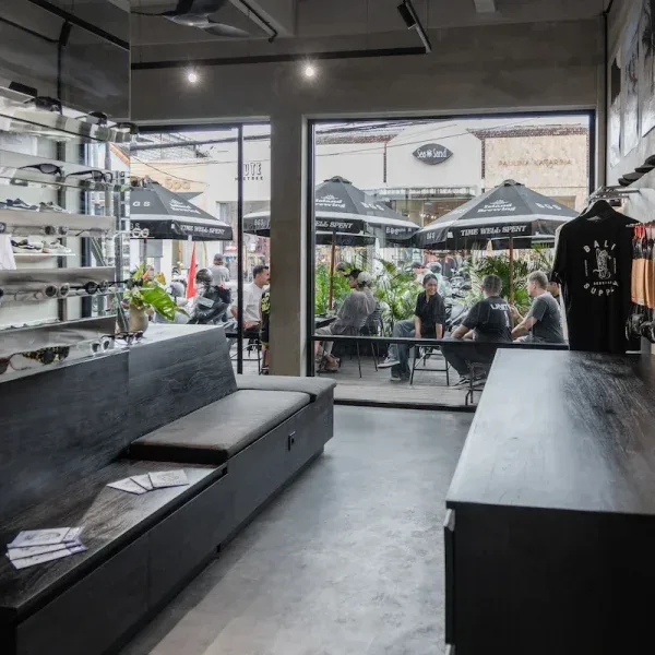 BGS Canggu surf coffee bar interior