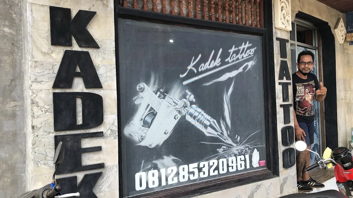 Kadek Tattoo storefront on Jalan Danau Toba in Sanur