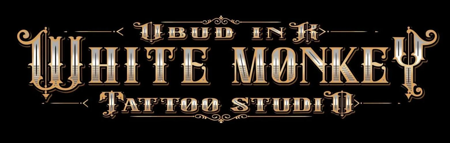 White Monkey Tattoo Ubud studio mark