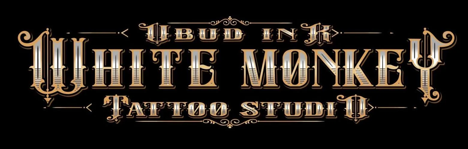 White Monkey Tattoo Ubud studio mark